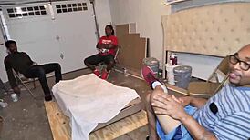 Blasian Star's First Gangbang