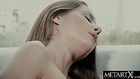 Sultry Beauty In Lingerie Fucks Tight Wet Pussy With Dildo