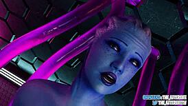 Liara takes creampie from stranger at gloryhole in 3d anime blender