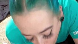 I can’t believe this 18-year-old hooker sucked off a 43-year-old’s huge Hispanic cock in trailer park