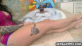 Tattooed Christy Mack's perfect ass gets nailed hard!