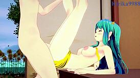 Beautiful anime with big-boobed women and creampie scenes