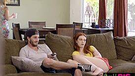Bratty Sis Caught Fucking Step Sister While Watching TV - S7 E4