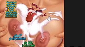 in this hentai anime, the best friend sneaks in and fucks the busty milf mother