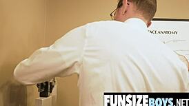 monstercock tears into petite boy's tight ass on funsizeboys net.