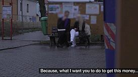 Hot Blonde Nurse Rides Monster Cock With Vibrator In Van