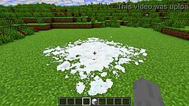 Gay cum flows like lava in realistic minecraft