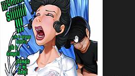 in this hentai anime, the best friend sneaks in and fucks the busty milf mother