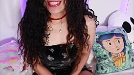 Pov, your naughty girlfriend Agatha Dolly begs for cum on her mouth during guided jerk off.