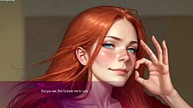 Horny amateur wife seduces husband in curvy outfit for 3D hentai creampie with Mila AI.