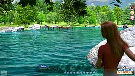 Violet Receives Intense Lesbian Creampie and Blowjob in Anime