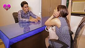 Cheating Boyfriend Fucks Friend At Office - Indian Girlfriend Watches