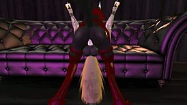 sluts hit the street after the show for furry yiff fun with doggystyle and cowgirl riding