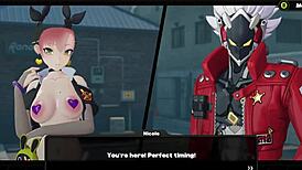 Completing a partnership with Nicole in Zenless Zone Zero featuring Gumi in 3D cartoon style