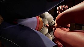 Bath time fun in warcraft parody deepthroat!