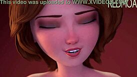 Bibi Cass Digebor Keras dalam Aksi Kartun 3D yang Liar