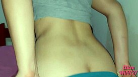 My stepbrother pounds me hard right after my shower