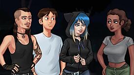 Summertime Saga episode 67 with amateur cartoon characters