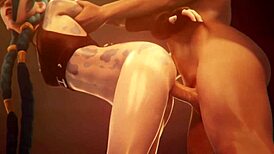 Jinx Feels Intense Pleasure from Anal Fuck and Creampie in League of Legends