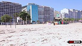 Sucking Ice Cream Seller's Cock On Beach