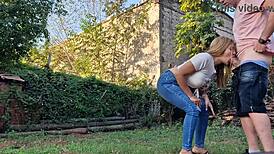 My neigbor sux my dik on my land, deepthroat n all.