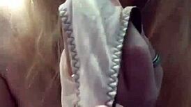 Trying on new panties in the anime world