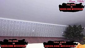 She loves wild fun while parents are out! Petite teen on webcam. 😜