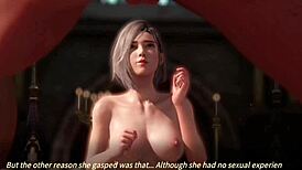 In Rise of Eros game chapter 1, Eros awakens by fucking Inase to release her goddess powers with monster cock