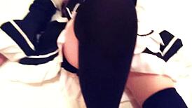 Maid Cosplay Blowjob And Cunnilingus With Friend