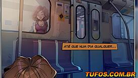 Hot Brazilian Novinha Without Panties Enjoys Subway Ride To Orgasm