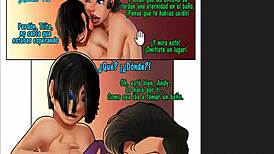 in this hentai anime, the best friend sneaks in and fucks the busty milf mother