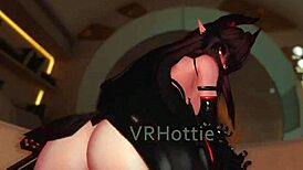 In vrchat erp, pov slow dance turns into lap dance fucking