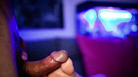 Blonde Babe Teases Boyfriend with Footjob