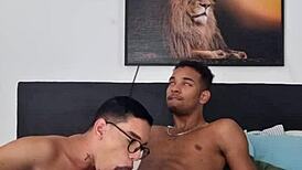 White guy calls for study, takes black dick in ass