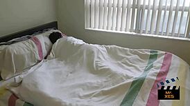 Blonde Interracial Morning Wake-Up with Deepthroat Action! Wow!