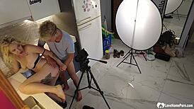 photoshoot turned into me bending over and fucking the tattooed model.