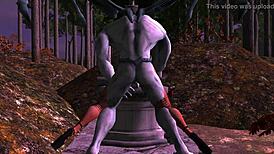 All hallows eve with goth anime characters