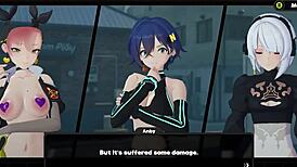 Completing a partnership with Nicole in Zenless Zone Zero featuring Gumi in 3D cartoon style