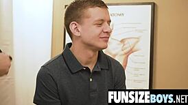 monstercock tears into petite boy's tight ass on funsizeboys net.