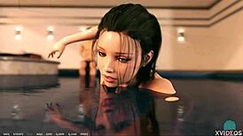 a o a academy 22 - shiny glossy and wet rebecca in athletic petite teen roleplay