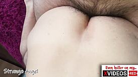 Gay couple has anal sex with cum inside.