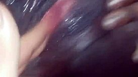 Watch This Pregnant Ebony Teen's Pussy Get Fingered Wide Open!