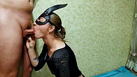 sloppy blowjob with cum in mouth