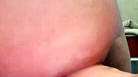 Dildo stretches big ass during intense anal masturbation session