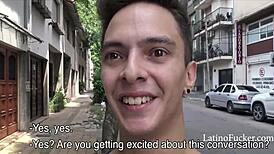 Straight Guy Sucks Cock for Cash in Hardcore Gay Action!