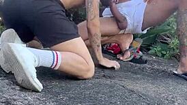 Cruising nas praias do Brasil, man, that big cock outdoors 😜