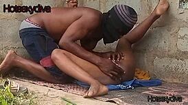 The african slut bent over for intense cunilingus and muff diving, ending with a cumshot on my face