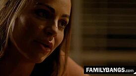 Stepsister Adriana Chechik and Abigail Mac Share Sensual Tribbing After Breakup