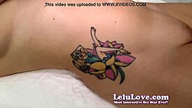 pov rubbing that tattoo and cumming all over it with lelu love 😏💦