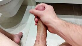 Intense Solo Orgasm in Bathroom